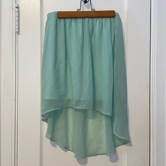 👻Mint Blue Skirt - Picture 1 of 5